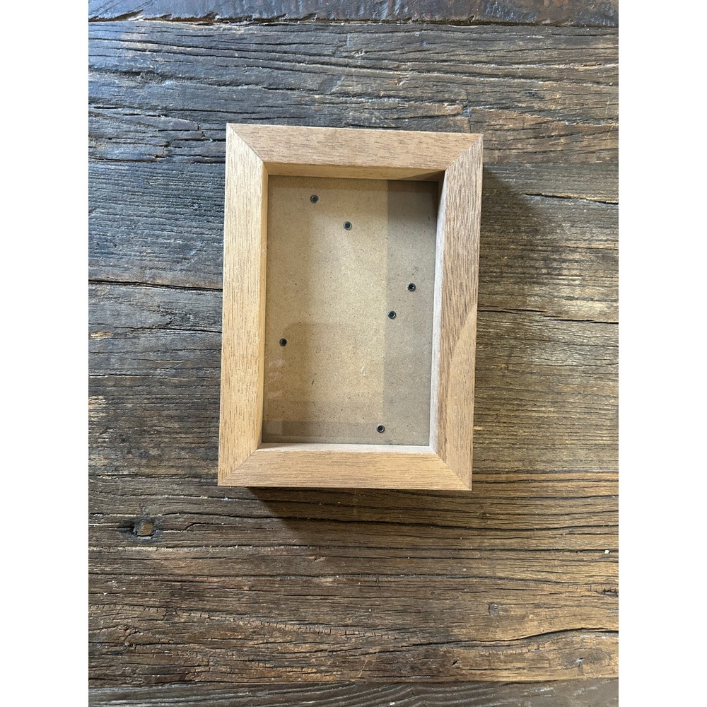 Isaac Jacobs Natural Wood Picture Frame 4x6 Minimalist Japandi Tabletop Decor